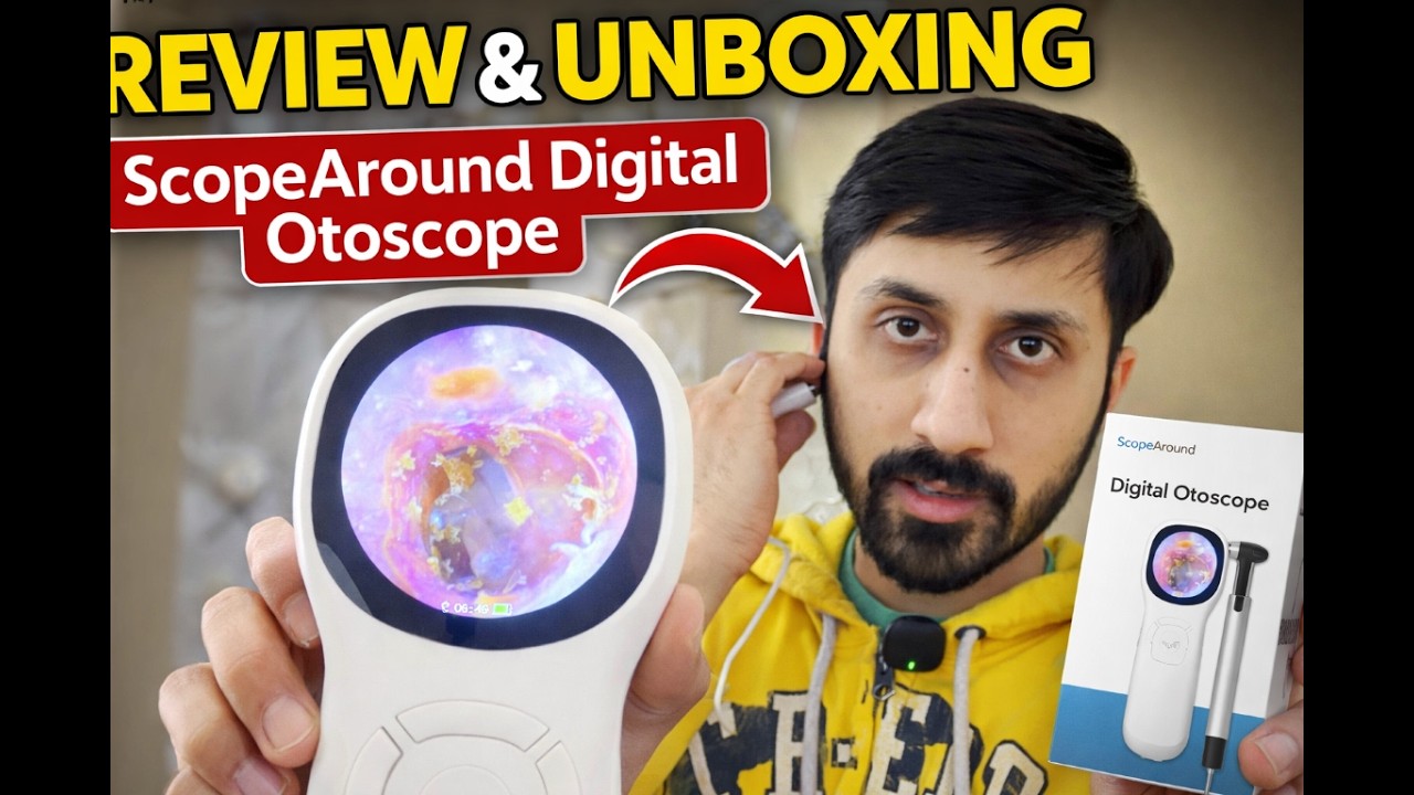 ScopeAround Otoscope Camera Review – Built-in Screen, No App!