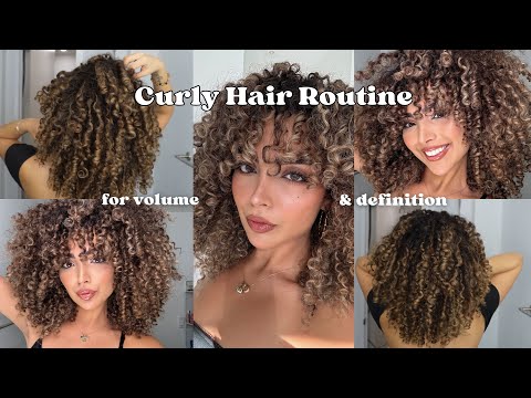CURLY HAIR ROUTINE I Products, Tips & Tricks I 3B/3C Curls I Definition & Volume