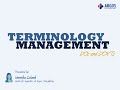 Terminology Management DOs and DON'Ts