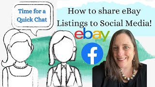 How to Link Your Ebay Listings to Social Media Easily!  Ebay to Facebook Share on Desktop!