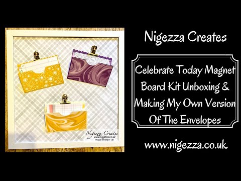 Celebrate Today Magnet Board Kit Unboxing & Making My Own Version Of The Envelopes