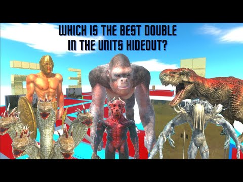 SCOURGE + T REX VS GORO + KOZAROG VS ACHILLES + HYDRA WHICH IS THE BEST DOUBLE? UNITS HIDEOUT - ARBS