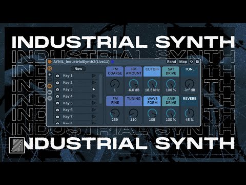 How to make Industrial Techno Synth (free rack) [Ableton Techno Tutorial]