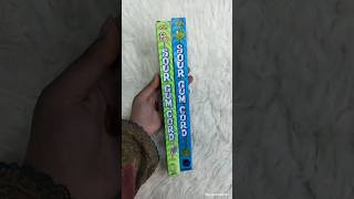 Sour Bubble 💭💭💭 Gum in blueberry 🫐🫐🫐 and Apple 🍏🍏🍏 flavor #shorts#bubblegum #viral