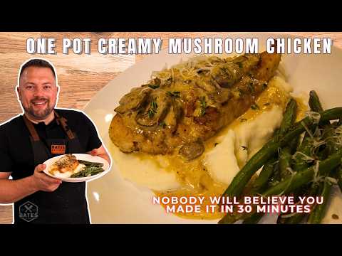 Easy One-Pot Creamy Mushroom Chicken | The Ultimate One-pot Dinner