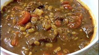 Easy Hearty Beef Barley Soup Recipe(HOW TO MAKE HOMEMADE BEEF & BARLEY SOUP)