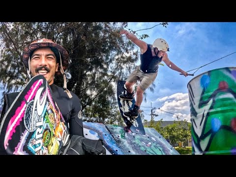 Christmas Wakeboarding Session With Daniel Grant & Victor Salmon!
