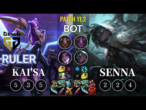 GEN Ruler Kai'Sa vs Senna Bot - KR Patch 11.2