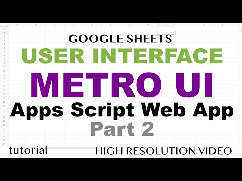 Google Sheets Sidebar App HTML JavaScript Web App to Delete Multiple Worksheets Part 1