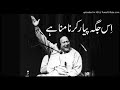 Saya Bhi Saath Jab Chodd Jaye Aisi Hai Tanhai Nusrat Fatah Ali Khan Song
