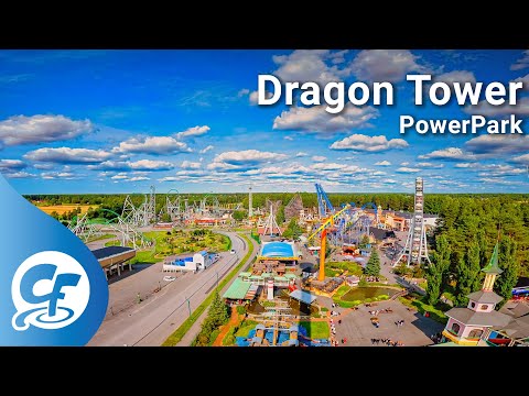Dragon Tower on-ride 5KPOV 5K @60fps PowerPark PowerLand