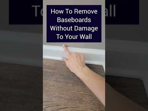 How to remove baseboards without damage to your walls