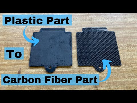Making a Mold of a Plastic Part to Turn Into Carbon Fiber- step by step