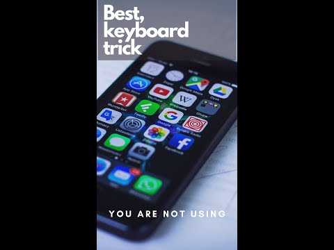 do you want to type fast on iphone then try this keyboard trick