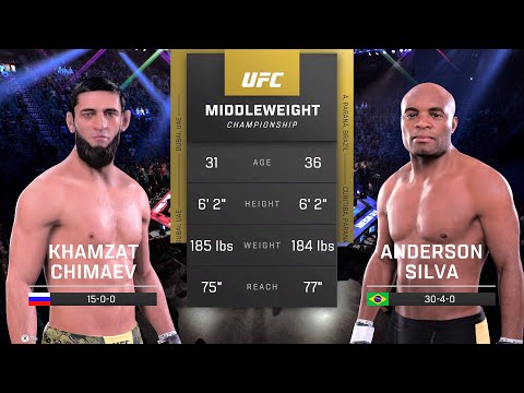 Khamzat Chimaev vs Anderson Silva Full Fight - UFC Fight Of The Night