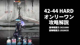 【NIKKE】42-44 HARD オンリーワン攻略解説【勝利の女神：NIKKE】
