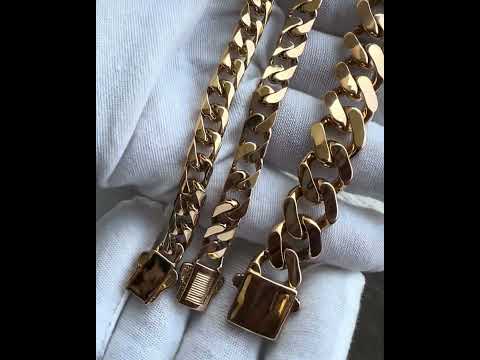 Mens 22kt Gold Cuban Chain