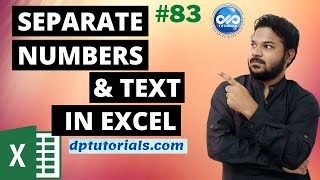 How To Separate Numbers From Text In Excel || Excel Tips & Tricks || dptutorials