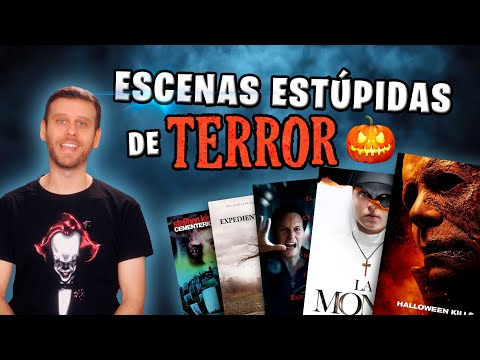 ESCENAS ESTÚPIDAS DE PELIS de TERROR 🎃