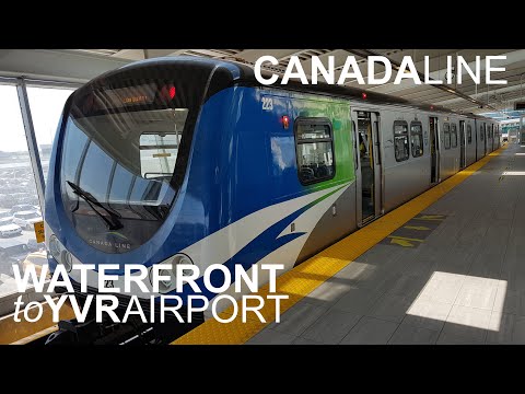 Complete Real Time Canada Line Ride - Waterfront to YVR-Airport
