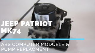 Jeep CompassMK /Jeep patriot MK74 ABS computer module and pump replacement removal how to