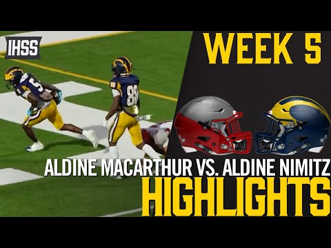 Aldine Nimitz Dominates MacArthur 51-7 in 14-6A Opener Highlights