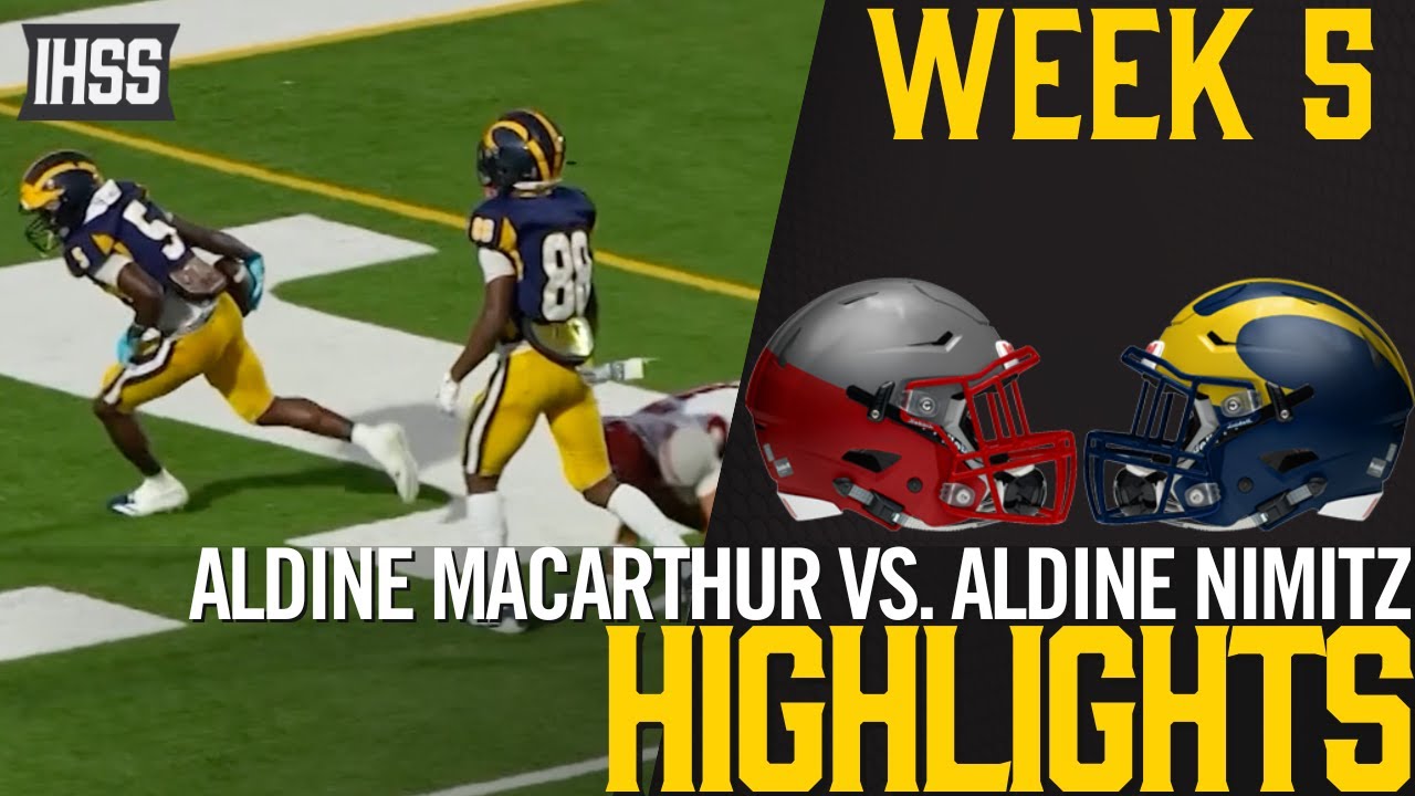 Aldine Nimitz Dominates MacArthur 51-7 in 14-6A Opener Highlights