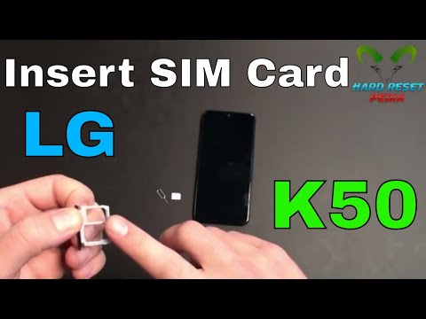 LG K50 Insert The SIM Card