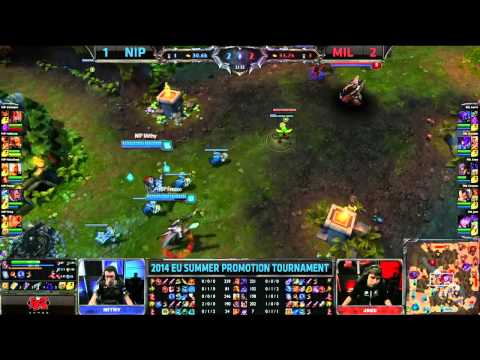 NIP VS MIL Game 4 EU SUMMER PROMOTION  TOURNAMENT Day 1 2014 Millenium vs Ninjas in Pyjamas