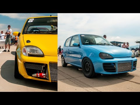 500hp & 380hp Fiat Seicento 1.4 T-Jet drag car from Poland on POWER FEST