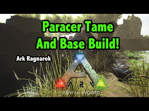 Paracer Tame And Beginings Of A Base!! - Ark Ragnarok Ep 2