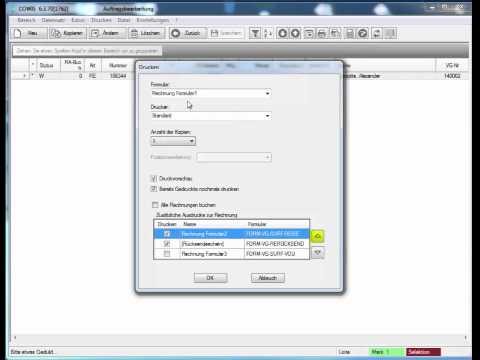 Zusätzliche Ausducke zur Rechnung  / DdD COWIS – Warenwirtschaft, Kassensoftware & E-Commerce