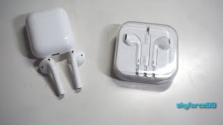 Video thumbnail for Apple AirPods vs. Apple EarPods by skyforce95