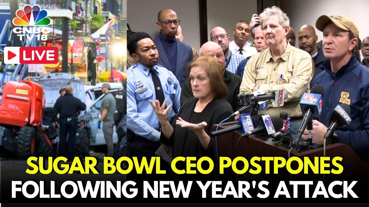 LIVE: Sugar Bowl CEO Postpones Game Following New Year's Attack in New Orleans Bourbon Street | N18G