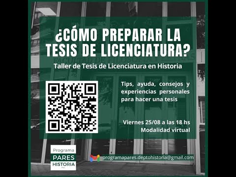 Taller de Tesis de Licenciatura de Historia