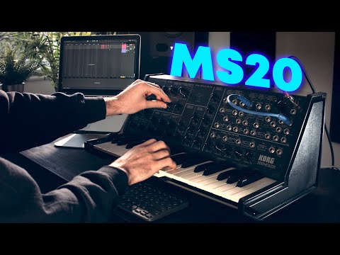 Making a trap beat using only the Korg MS-20 synth