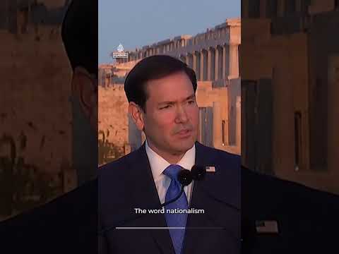 Rubio praises nationalism and ties values of ‘America First’ to ancient Greece | AJ #shorts