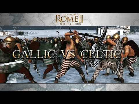 Total War Rome II : Celtic vs Gallic Warriors