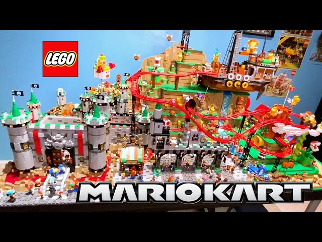 Wahoo! This Massive LEGO MARIO KART Roller Coaster Is a Wild Ride