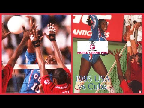 【HD】1995 🇺🇸 USA vs Cuba 🇨🇺🏐 Women Volleyball 🏐 FIVB World Grand Prix