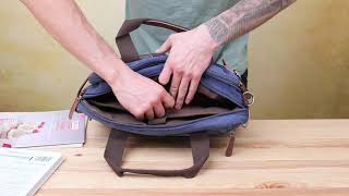 Сумка-трансофрмер текстильная 20147 Vintage синий