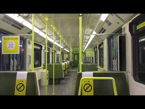 Onboard IE 8100 class dart train between Sandymount and Lansdowne Rd stations, Co Dublin