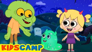 Zombie Had A Little Monster | Funny Halloween Songs By KidsCamp
