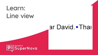 Learn SuperNova: Line View