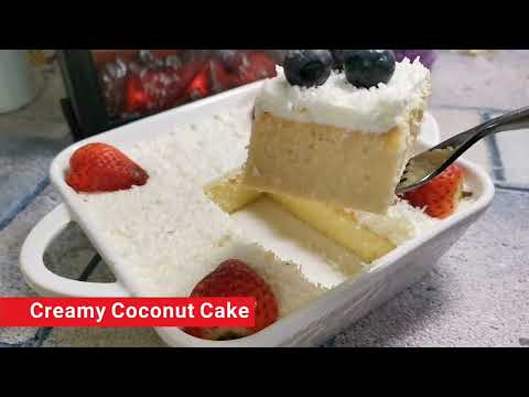 Super Moist Coconut Cake | A Slice of Heaven in Every Bite! 🍰 كيكة جوزالهند الكريمية