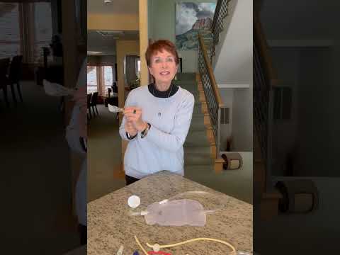 Using a condom catheter