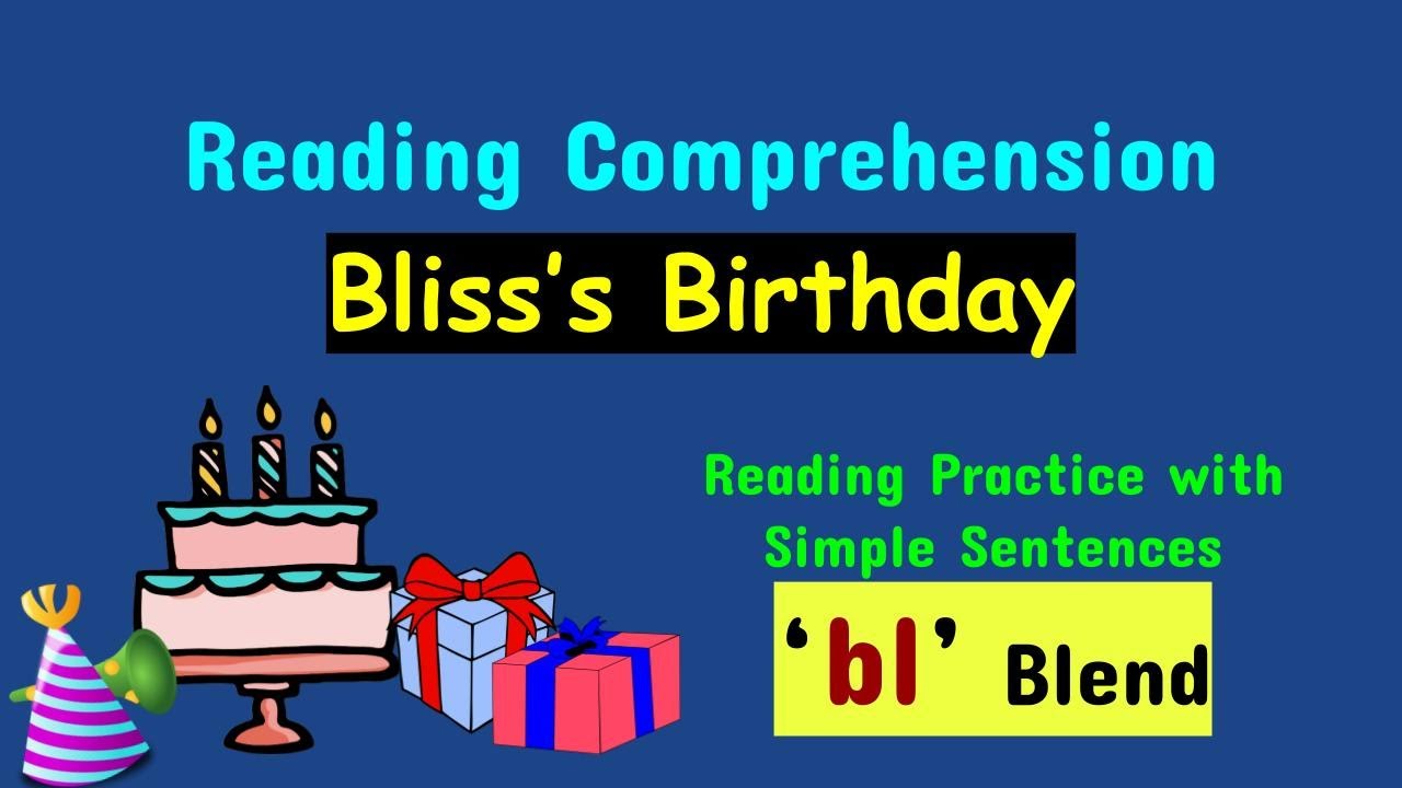 Reading Comprehension with Simple Sentences | bl Blends Reading Practice