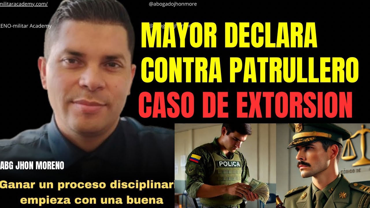 Miniatura: Interrogatorio a mayor de la Policía en caso de extorsión