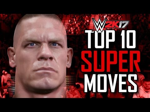 WWE 2K17 - TOP 10 SUPER MOVES! (WWE 2K17 Super & Avalanche Finishing Moves)