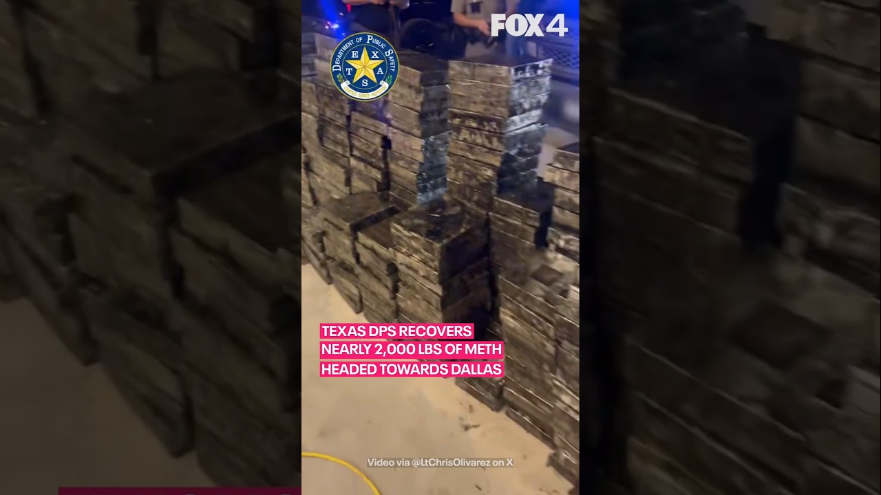 Video thumbnail for Texas DPS seizes 2,000 pounds of meth